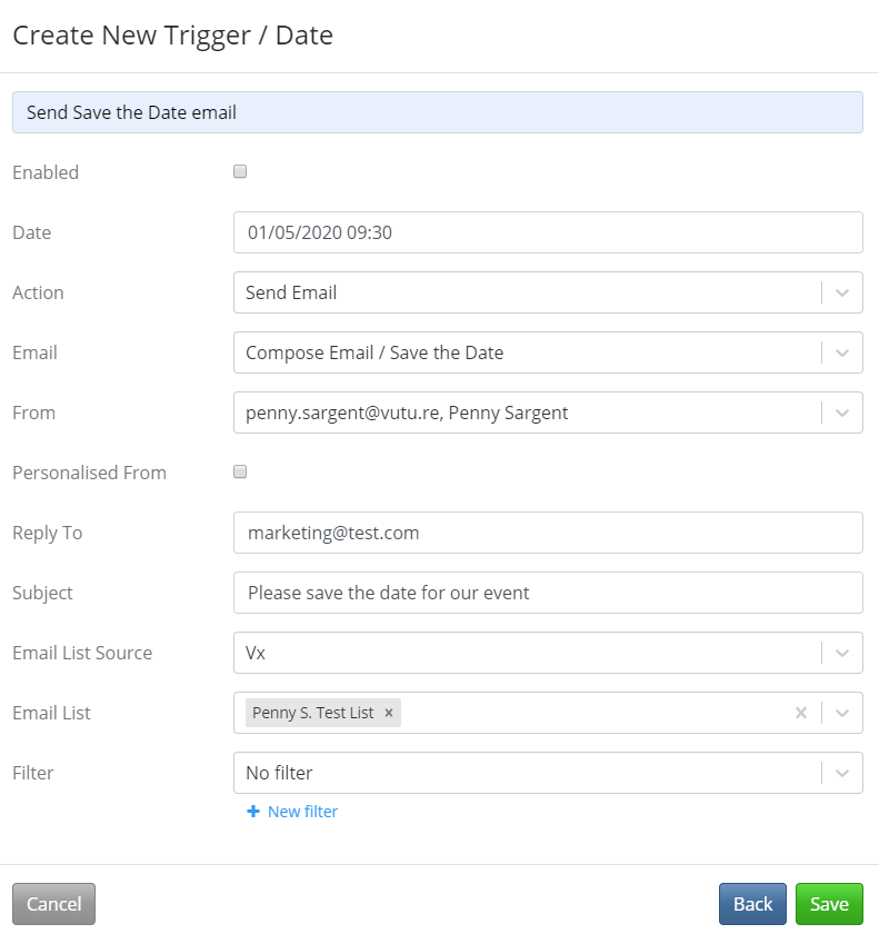 Visual Workflow for Triggers